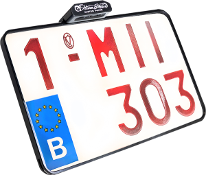 License Plate With Taillight Black