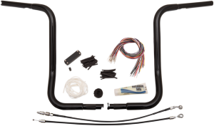 1-1/4(r) Ez Install Round Top Handlebar Kit Black, 5, nordicamoto.ro