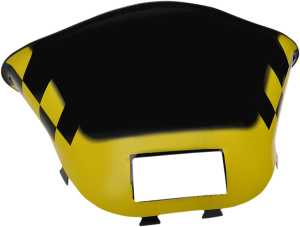 Snowmobile Windshield Black, Yellow