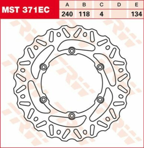 Disc de frână din oțel Ec Cross Design, 2, nordicamoto.ro