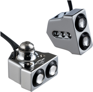 Rat Eye Led Turn Signals Chrome, 1, nordicamoto.ro