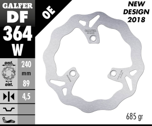 Wave® Brake Rotor Silver
