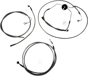 Black Pearl Designer Handlebar Installation Kit Black, 2, nordicamoto.ro
