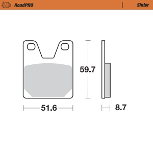 Roadpro Sinder Brake Pad Rear
