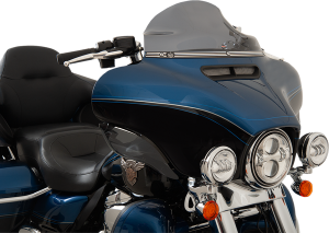 Flare Series Windshield Trim Black, Chrome, 1, nordicamoto.ro