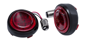 Led Lighted Fang® Rear Signal Light Inserts Black, 2, nordicamoto.ro