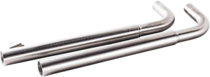 Straight Pipe Performance Tips Brushed, 1, nordicamoto.ro