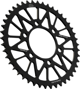 JT SPROCKETS Pinion spate din aluminiu Racelite, negru 