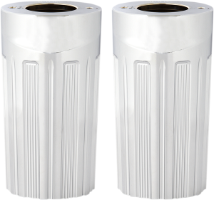Aluminum Fork Boot Covers Chrome, 1, nordicamoto.ro