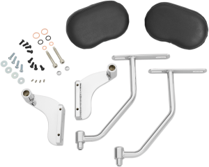 Deluxe Passenger Armrest Kit Silver, 1, nordicamoto.ro