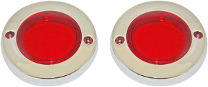 Probeam® Flat Bezel Turn Signal Adapters Chrome, 1, nordicamoto.ro