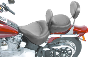 Wide Solo Seat With Removable Backrest Black