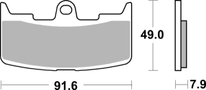 Hs Street Excel Sintered Front Brake Pads, 1, nordicamoto.ro