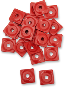 Square Digger® Aluminum Support Plates Red, 1, nordicamoto.ro