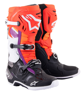 Cizme Alpinestars Tech 10 White/Black/Orange