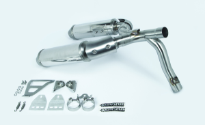 Round Slip-on Muffler Stainless Steel, 2, nordicamoto.ro