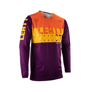 Tricou Leatt 4.5 Lite Indigo Orange/Yellow/Purple