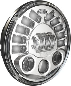 Pedestal Mount Led Adaptive 2 Headlight Chrome, 1, nordicamoto.ro