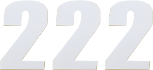 Vinyl Race Numbers White, 1, nordicamoto.ro