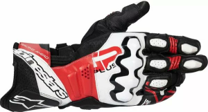 Alpinestars Gp Plus R V3 Leather Gloves White, Red, Black 