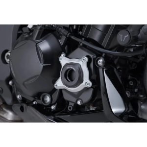 Engine Case Protectors Black, Silver, nordicamoto.ro