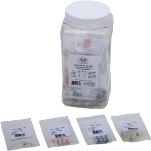 Set de conectori termocontractabili fără lipire / rezerve: albastru, roșu, alb, galben, 1, nordicamoto.ro
