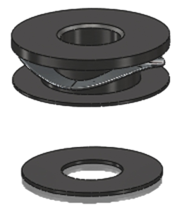 Set de montare negru, 2, nordicamoto.ro