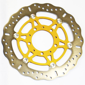 Brake Rotor Gold, Silver, Stainless Steel