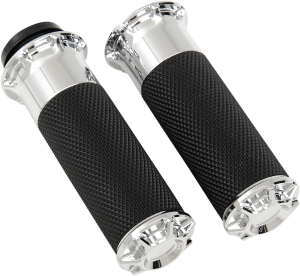 Fusion Beveled Grips Black, 1, nordicamoto.ro
