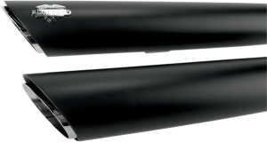 3(r) Round Twin Slash Slip-on Mufflers Black, 3, nordicamoto.ro