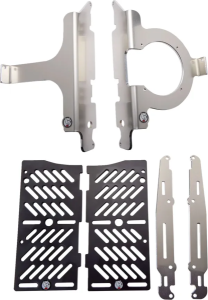 Xtrem Radiator Guards Black, Red, Silver, nordicamoto.ro