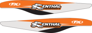 Swingarm Graphics Orange, White, 1, nordicamoto.ro