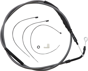 High-efficiency Polished Karbonfibr Clutch Cable Silver, 2, nordicamoto.ro