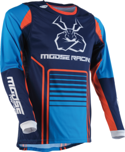 Tricou MOOSE RACING Agroid Blue/Orange