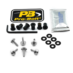 Screen Bolt Aluminium Silver
