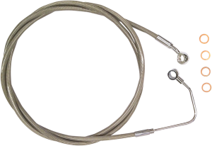 Xr Stainless Upper Brake Line Silver, Polished Oversize [+102 mm (4'')], 2, nordicamoto.ro