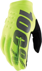 Manusi copii 100% Brisker Black/Fluorescent Yellow