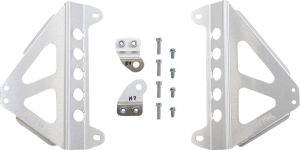 Radiator Race Braces Brushed Aluminum, 3, nordicamoto.ro