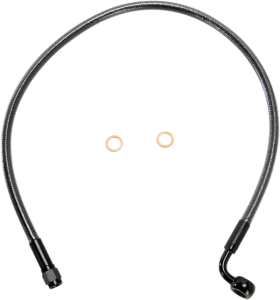 Alternate Length Designer Series Abs-specific Front Brake Line Kit Black, Black Pearl