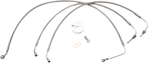 Stainless Steel Brake Line Kit Silver
