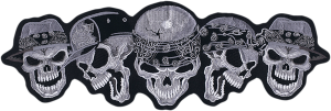 Biker From Hell Patch Black, Gray, 1, nordicamoto.ro