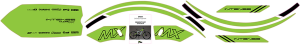 Graphics Kit For Tazer Mx Green 