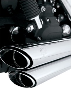 Shortshots Staggered Exhaust Systems Chrome, 3, nordicamoto.ro