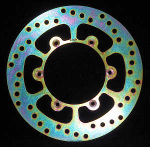 Round D-series Fixed Offroad Brake Rotor Gold, Stainless Steel, Zinc, 1, nordicamoto.ro