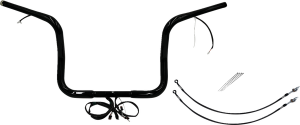 Plug & Play Ez Install 1-1/4(r) Round Top Handlebar Kit Black