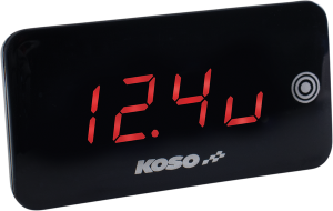 Digital Super Slim Touchscreen Volt And Temperature Meter Black
