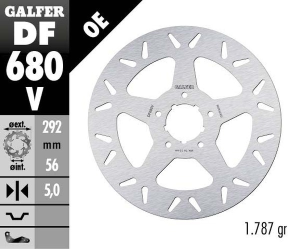 Brake Rotor Fixed Round Silver