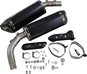 Carbon Fiber Slip-on Line Mufflers Black