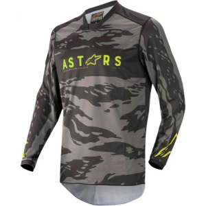 Tricou Alpinestars Racer Tactical Camo/Fluo Yellow M, 1, nordicamoto.ro