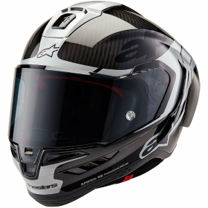Casca integrala sport ALPINESTARS SUPERTECH R10 CARBON ELEMENT Negru/Argintiu